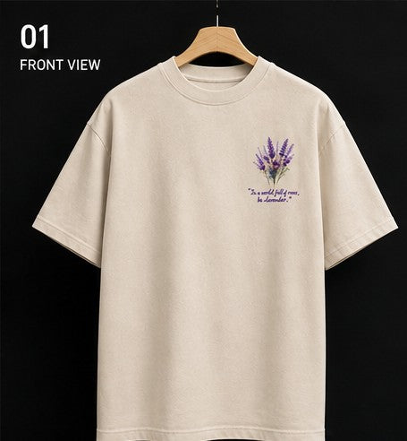 Lavender Bloom Oversized Tee