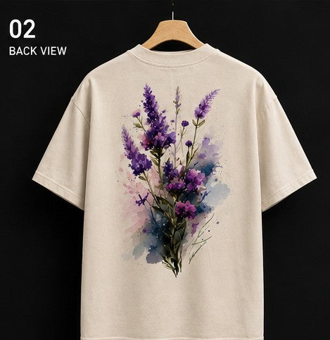 Lavender Bloom Oversized Tee