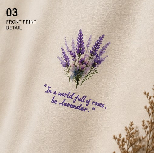 Lavender Bloom Oversized Tee